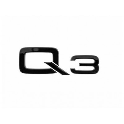Автологотип шильдик емблема напис Audi Q3 чорний