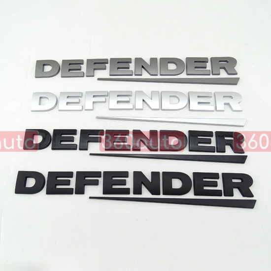 Автологотип емблема напис Land Rover Defender черний мат Emblems325810