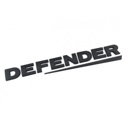 Автологотип шильдик эмблема надпись Land Rover Defender черный мат Emblems 325810