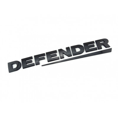 Автологотип шильдик эмблема надпись Land Rover Defender черный глянец Emblems 325811