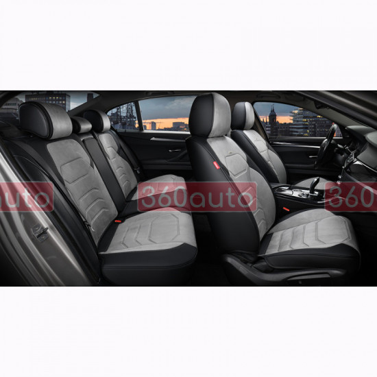 Автонакидки серые, комплект Elegant Verona Maxi 5D EL 700 143