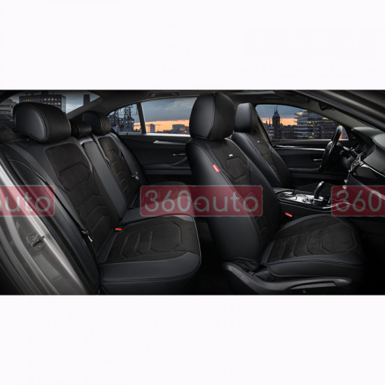 Автонакидки чорные, комплект Elegant Verona Maxi 5D EL 700 146