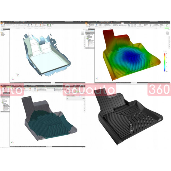 3D килимки BMW X5F15, X6F16 2014- Vogo Integrale 5907377239147