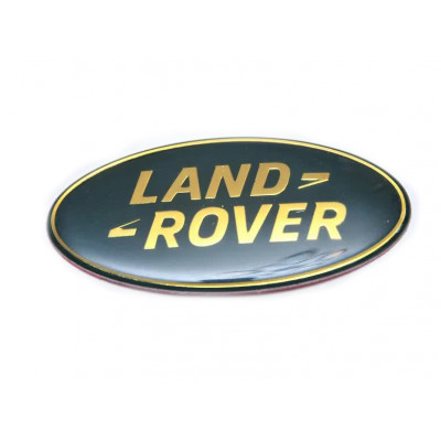 Автологотип шильдик емблема Land Rover Gold 86х43мм в решітку радіатора, на крила