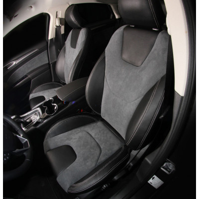 Модельные чехлы из алькантары на Volkswagen Caddy 2015-2020 5мест Union Avto 200.17.76 - Пошив под Заказ