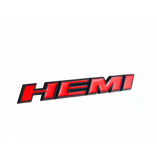 Автологотип шильдик емблема Chrysler, Jeep, Dodge, RAM Hemi red black Emblems327021
