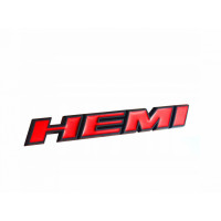 Автологотип шильдик эмблема Chrysler, Jeep, Dodge, RAM Hemi red black