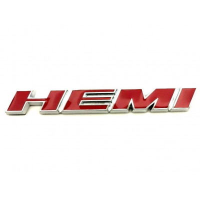 Автологотип шильдик емблема Chrysler, Jeep, Dodge, RAM Hemi red chrom Emblems327024