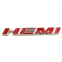Автологотип шильдик эмблема Chrysler, Jeep, Dodge, RAM Hemi red chrom