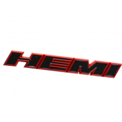 Автологотип шильдик емблема Hemi black red Emblems327025