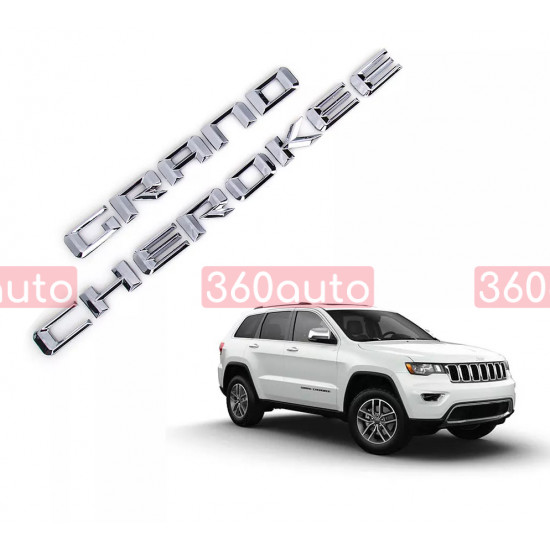 Автологотип емблема напис Jeep Grand Cherokee 2011- хром