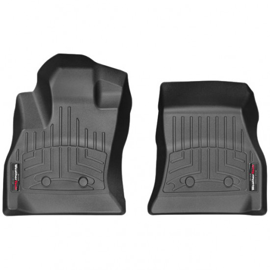 3D килимки для Fiat 500L 2013- чорні передні WeatherTech 447291