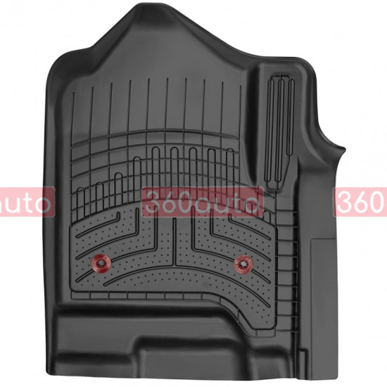 3D килимки для Infiniti QX60, Nissan Pathfinder 2012- чорні передні WeatherTech HP 444451IM