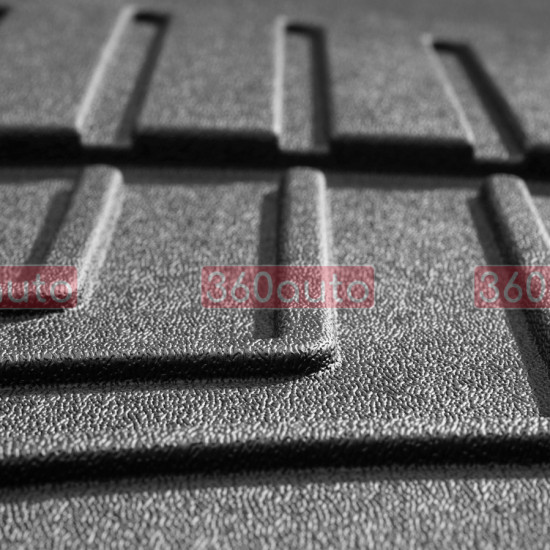 3D килимки для Infiniti QX60, Nissan Pathfinder 2012- чорні 3 ряд WeatherTech HP 444453