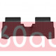 3D коврики для Ford Kuga, Escape 2013-2019 черные задние WeatherTech HP 444592IM