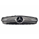 Решітка радіатора на Mercedes CLS-class C218 2014-2018 Diamond сіра з хромом MB-W218186