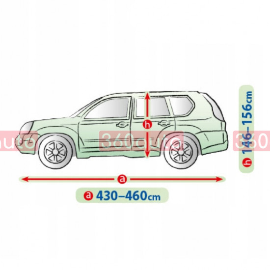 Автомобильный чехол тент на авто джип Mitsubishi Outlander 2001-2012 Kegel-Blazusiak Mobile Garage SUV L 5-4122-248-3020