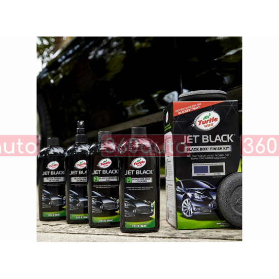 Набір для автомобілів чорного кольору Turtle Wax Black Box Jet Black Finish Kit