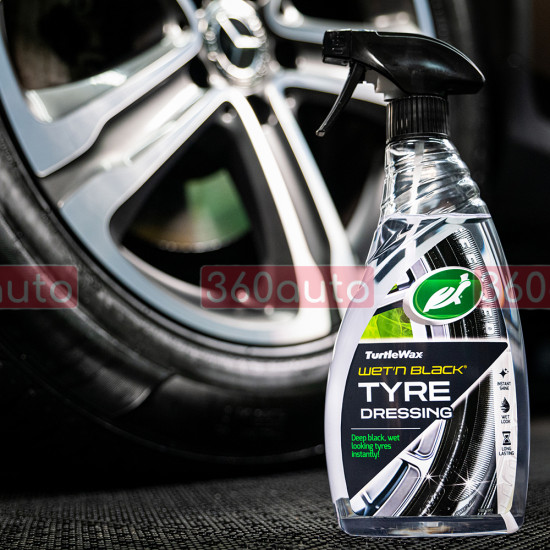 Чорний лоск для шин Turtle Wax Wet N Black 500 мл