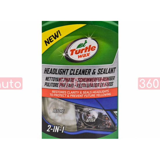 Полироль для фар Turtle Wax Headlight Cleaner and Sealant 300 мл