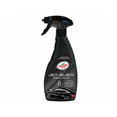 Черный полироль Turtle Wax Jet Black Spray Polish 500 мл с воском