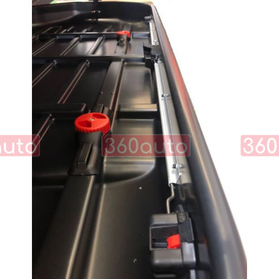 Вантажний бокс на дах автомобіля Mammooth 520л Black (Автобокс MOCS0354-17 чорний)