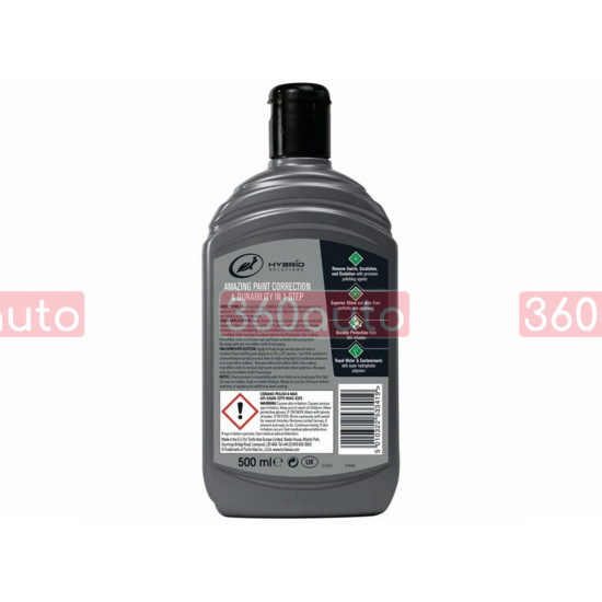 Керамический акриловый полироль Turtle Wax Hybrid Solutions Ceramic Black Polish 500 мл