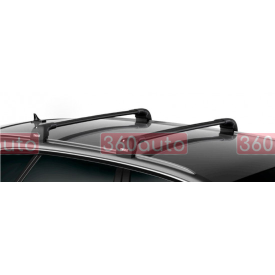 Багажник на интегрированные рейлинги Thule Wingbar Edge Black для Jeep Compass 2011-2016 (TH 9592B-3097)