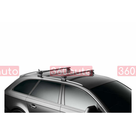 Багажник на интегрированные рейлинги Thule Wingbar Evo Rapid Black для Audi A6/S6/RS6 (mkV-mkVI)(C6; C7)Combi 2004-2018 (TH 7112B-753-4001)