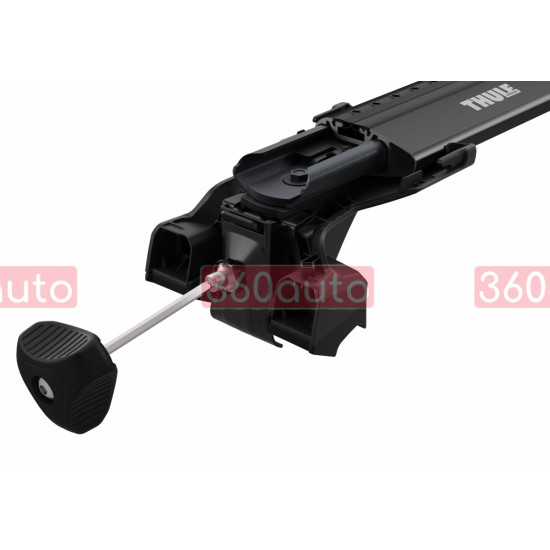 Багажник на інтегровані рейлінги Thule Edge Wingbar Black для Ford Mondeo Combi 2014→ (TH 7213B-7212B-7206-6018)