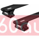 Багажник на интегрированные рейлинги Thule Wingbar Evo Black для Seat Leon Combi 2020→ (TH 7112B-7106-6110)