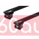 Багажник на интегрированные рейлинги Thule Wingbar Evo Black для Lincoln Corsair 2020→ (TH 7113B-7106-6067)