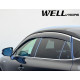 Дефлектори вікон для Toyota Venza 2021- з хром молдингом WELLvisors 3-847TY065