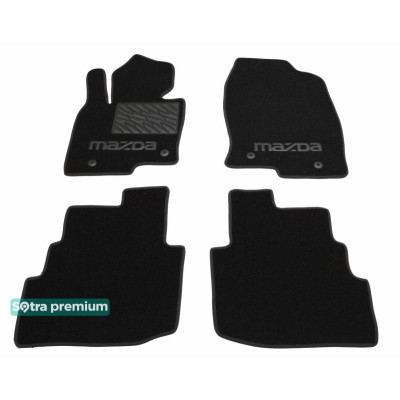 Текстильні килимки для Mazda CX-9 2016- ST 90224 Sotra Premium 10мм - Пошиття під Замовлення
