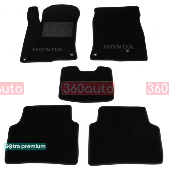 Текстильные коврики для Honda Civic 2015-2021 ST 08786 Sotra Premium 10мм - Пошив под Заказ
