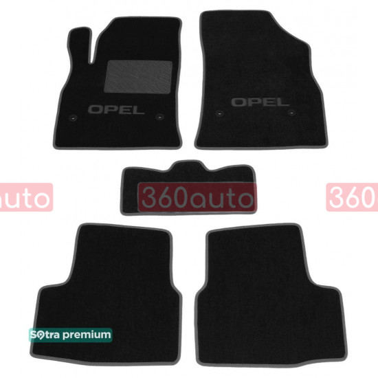 Текстильные коврики для Opel Astra K 2015-2021 ST 08525 Sotra Premium 10мм - Пошив под Заказ