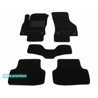 Текстильные коврики для Seat Leon 2012-2020 ST 07562 Sotra Premium 10мм - Пошив под Заказ