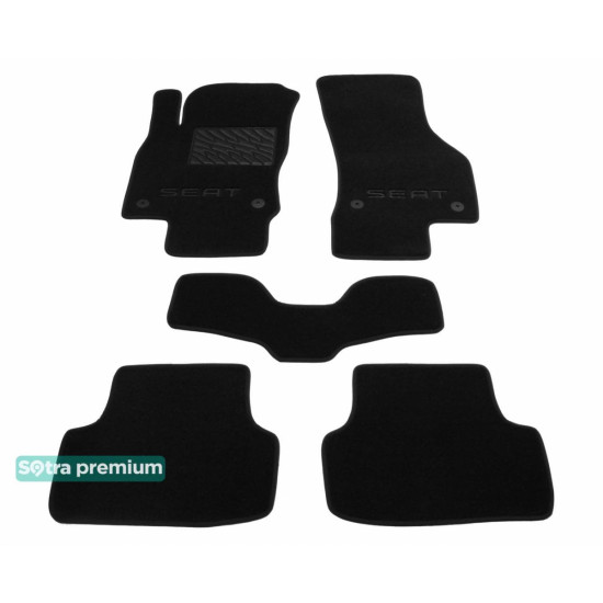 Текстильные коврики для Seat Leon 2012-2020 ST 07562 Sotra Premium 10мм - Пошив под Заказ