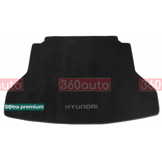 Текстильный коврик в багажник для Hyundai Elantra 2015-2020 EU ST 08632 Sotra Premium 10мм - Пошив под Заказ