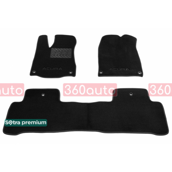 Текстильні килимки для Acura MDX 2014-2020 ST 90395 Sotra Premium 10мм - Пошиття під Замовлення