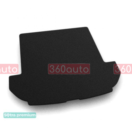 Текстильный коврик в багажник для Kia Sorento 7 мест сложенный 3 ряд 2015-2020 ST 08070 Sotra Premium 10мм - Пошив под Заказ