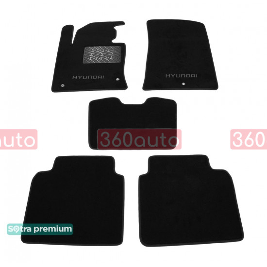 Текстильні килимки для Hyundai Sonata 2015-2019 ST 08625 Sotra Premium 10мм - Пошиття під Замовлення