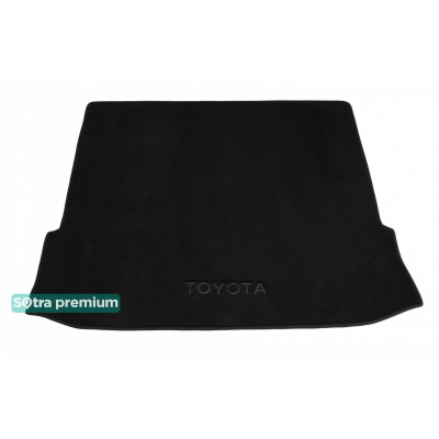 Текстильный коврик в багажник для Toyota Highlander сложенный 3 ряд 2019- ST 09339 Sotra Premium 10мм - Пошив под Заказ