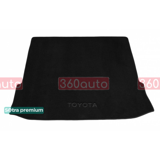 Текстильний килимок у багажник для Toyota Highlander зложений 3 ряд 2019- ST 09339 Sotra Premium 10мм - Пошиття під Замовлення