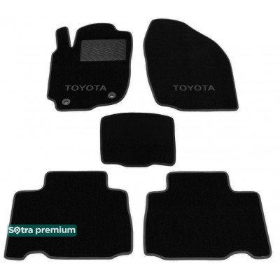 Текстильные коврики для Toyota RAV4 2012-2018 ST 07481 Sotra Premium 10мм - Пошив под Заказ