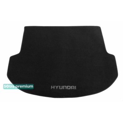 Текстильный коврик в багажник для Hyundai Santa Fe 2 ряда 2013-2018 ST 07437 Sotra Premium 10мм - Пошив под Заказ