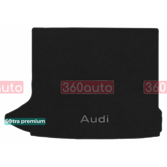 Текстильный коврик в багажник для Audi Q3 верхняя полка без сетки 2011-2018 ST 90036 Sotra Premium 10мм - Пошив под Заказ