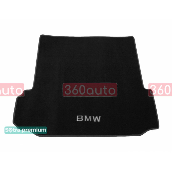 Текстильный коврик в багажник для BMW X5 F15; F85 частичное перекрытие полозьев 2014-2018 ST 07795 Sotra Premium 10мм - Пошив под Заказ