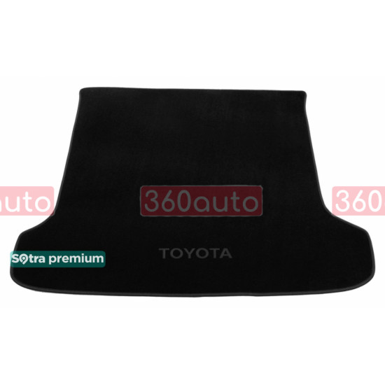 Текстильный коврик в багажник для Toyota Land Cruiser Prado 150 5 мест 2009-2017 ST 07303 Sotra Premium 10мм - Пошив под Заказ