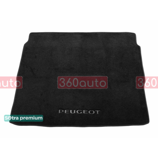 Текстильний килимок у багажник для Peugeot 3008 2017- ST 08686 Sotra Premium 10мм - Пошиття під Замовлення